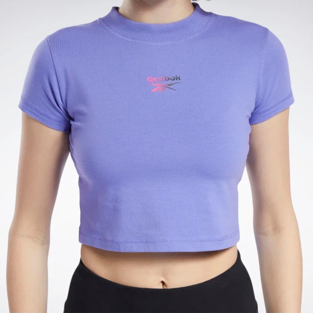 Reebok Classics Tight Cropped Top Hyper Purple